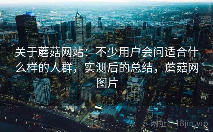 关于蘑菇网站：不少用户会问适合什么样的人群，实测后的总结，蘑菇网图片  第2张