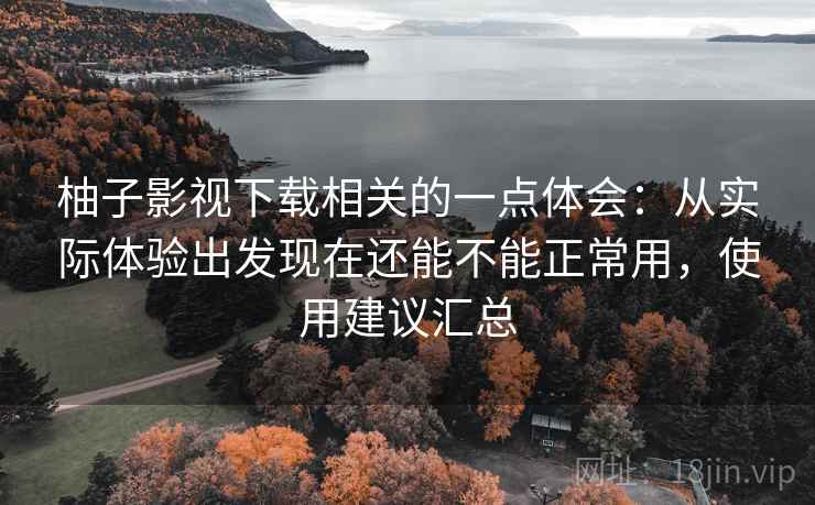 柚子影视下载相关的一点体会:从实际体验出发现在还能不能正常用,使用建议汇总 第2张 柚子影视下载相关的一点体会:从实际体验出发现在还能不能正常用,使用建议汇总 第2张