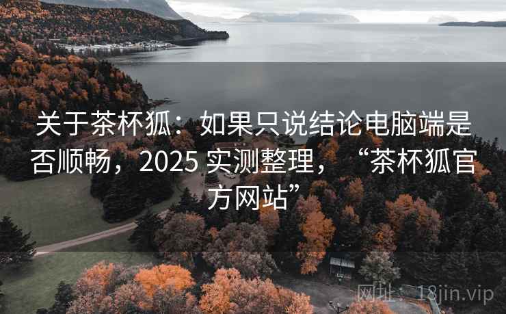 关于茶杯狐：如果只说结论电脑端是否顺畅，2025 实测整理，“茶杯狐官方网站”  第2张